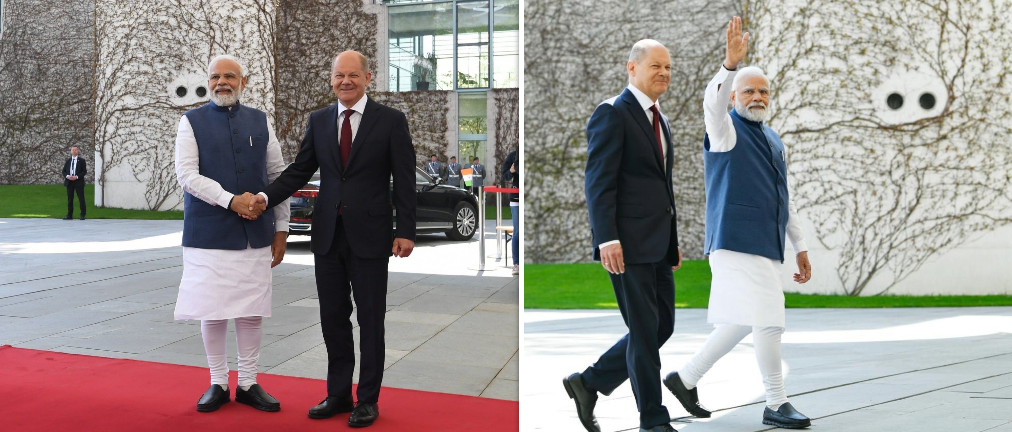  Prime Minister Shri. Narendra Modi with Chancellor Olaf Scholz for the 6th India-Germany Inter-Governmental Consultations